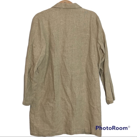 Sunbelt NOT PERFECT LINEN Aesthetic Linen Button Front Jacket Size Medium - Picture 2 of 4